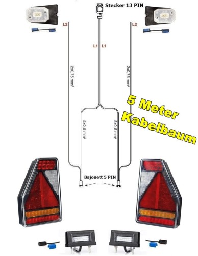 FT-277 Set mit 5M Kabelbaum