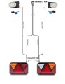 Led Rückleuchten Set mit Canbus + 7 Meter Kabelbaum 13 polig