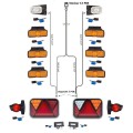 LED Rückleuchten Set mit Canbus + 9 Meter Kabelbaum 13 polig