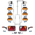 LED Rückleuchten Set mit Canbus + 9 Meter Kabelabum 13 polig Anhängerbeleuchtung