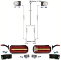 Led Anhängerbeleuchtung mit Laufblinker + 7 Meter Kabelbaum