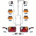 LED Rückleuchten mit Canbus + 7 Meter Kabelbaum 13 polig Anhängerbeleuchtung