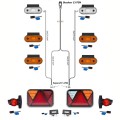 LED Rückleuchten mit Canbus + 7 Meter Kabelbaum Anhängerbeleuchtung