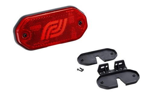LED Umrissleuchte 12-30V, rot mit Reflektor