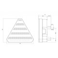 LED Rücklicht WAŚ Abmessungen