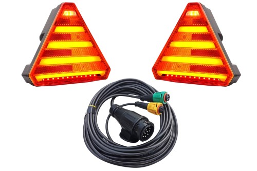 LED-Rückleuchten Set mit 7 Meter Kabelbaum 13 polig