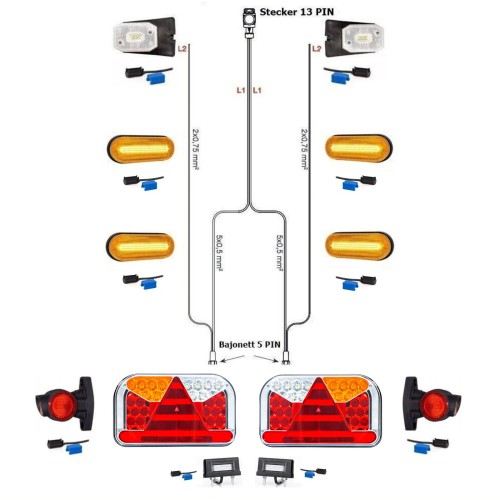 LED Rückleuchten Anhängerbeleuchtung