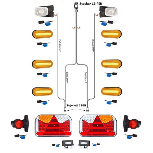 LED Rückleuchten Anhängerbeleuchtung