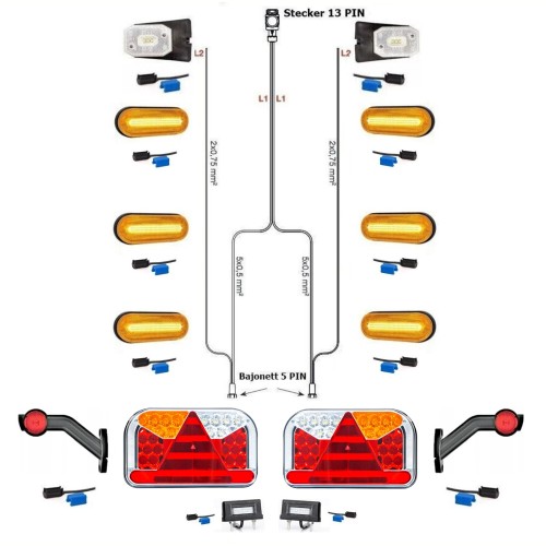 LED Rückleuchten Anhängerbeleuchtung