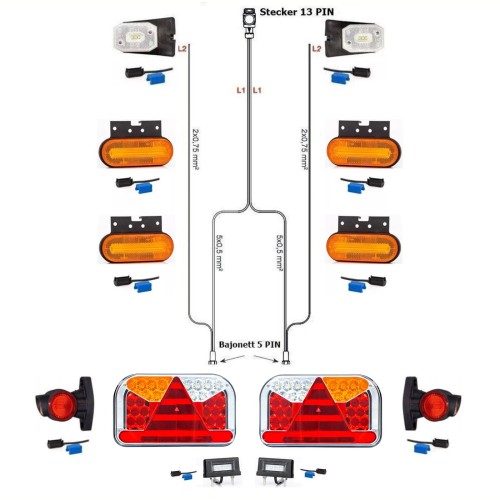 LED Rückleuchten Anhängerbeleuchtung