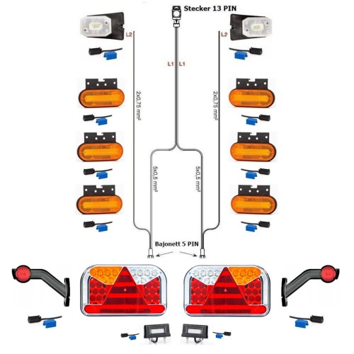 LED Rückleuchten Anhängerbeleuchtung