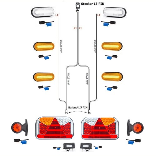 LED Rückleuchten Anhängerbeleuchtung