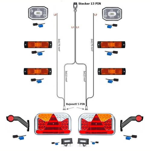LED Rückleuchten Anhängerbeleuchtung
