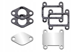 2x AGR Verschlussplatte mit 4x Dichtung für OPEL Vectra C Zafira B 1.9 CDTi